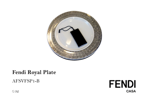 [MHT-000161] FENDI ROYAL PLATE