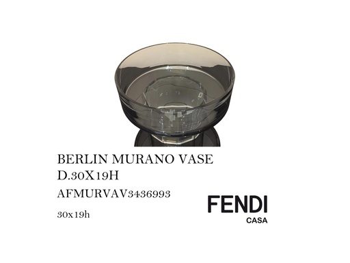 [MHT-000175] BERLIN MURANO VASE D.30X19H
