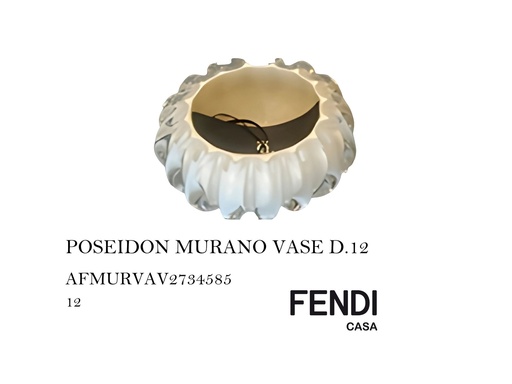 [MHT-000177] POSEIDON MURANO VASE D.12