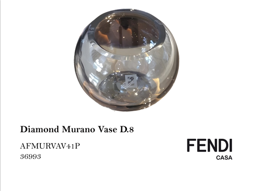 [MHT-000179] DIAMOND MURANO VASE D.8
