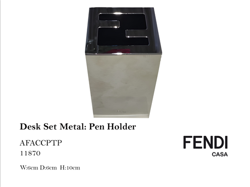 [MHT-000183] DESK SET METAL: PEN HOLDER
