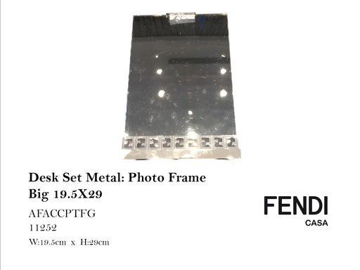 [MHT-000186] DESK SET METAL: PHOTO FRAME BIG 19.5X29