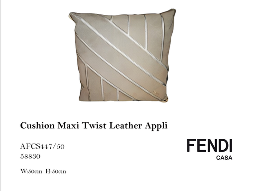 [MHT-000192] Cushion Maxi Twist Leather Appli