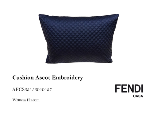 [MHT-000194] CUSHION 30X40 ASCOT EMBROIDERY