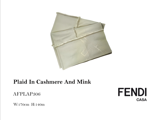 [MHT-000654] PLAID CACHEMIRE AND MINK