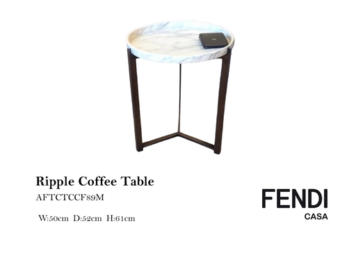 [MHT-000695] RIPPLE COFFEE TABLE 50x52x61H
