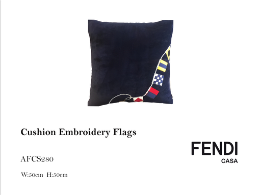 [MHT-000704] CUSHION EMBROIDERY FLAGS