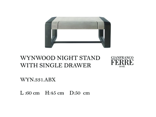 [MHT-000946] WYNWOOD NIGHT TABLE WITH 1 DRAWER