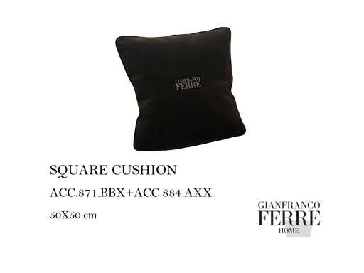 [MHT-000957] SQUARE CUSHION - BROWN