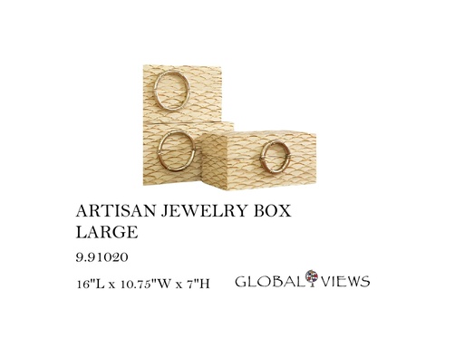 [MHT-001398] ARTISAN JEWELRY BOX - LG
