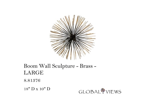 [MHT-001545] BOOM WALL SCULPTURE LG