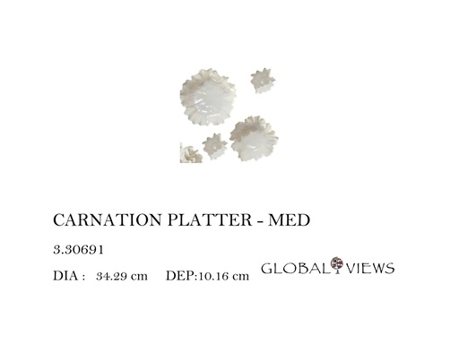 [MHT-001707] CARNATION PLATTER MED