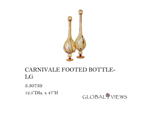 [MHT-001709] CARNIVALE FOOTED BOTTLE-LG