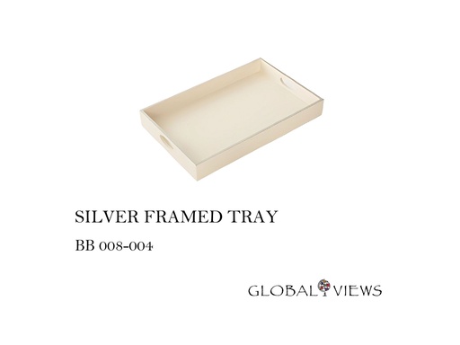 [MHT-003437] SILVER FRAMED TRAY