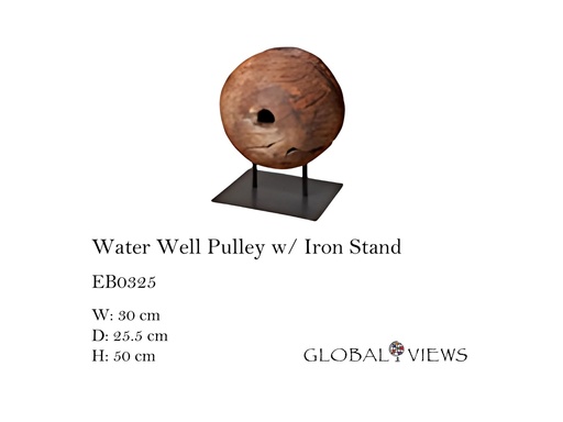 [MHT-003849] WATER WELL PULLEY W/ IRON STAND