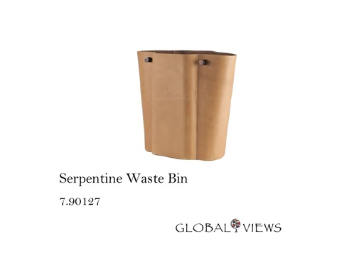 [MHT-003993] SERPENTINE WASTEBASKET