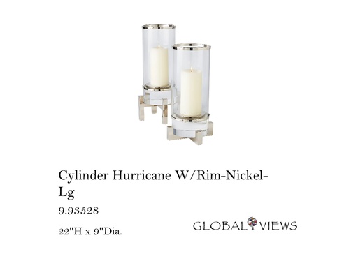 [MHT-004636] Cylinder Hurricane W/Rim-Nickel-Lg