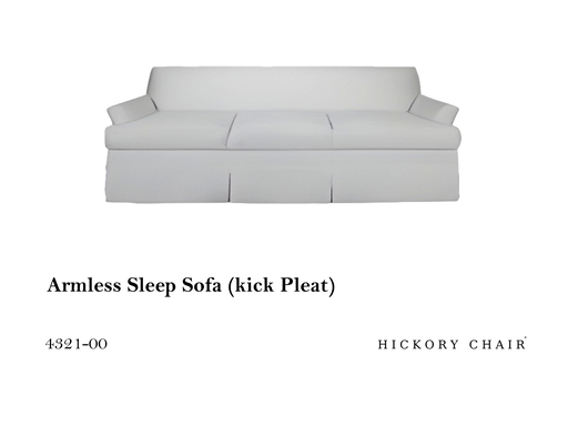[MHT-001337] ARMLESS SLEEP SOFA (KICK PLEAT) IN 3609-16