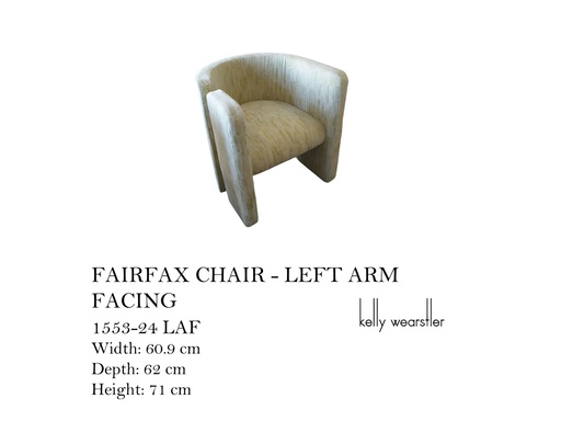[MHT-002288] FAIRFAX CHAIR - LEFT ARM FACING