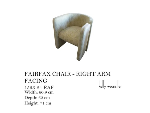 [MHT-002289] FAIRFAX CHAIR - RIGHT ARM FACING