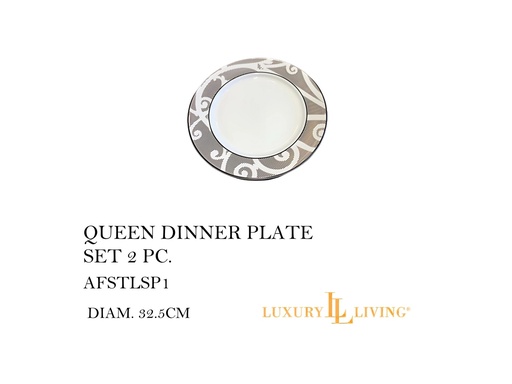 [MHT-000368] QUEEN DINNER PLATESET 2 PC.