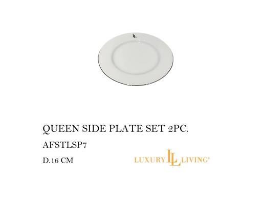 [MHT-000372] QUEEN SIDE PLATE SET 2PC.