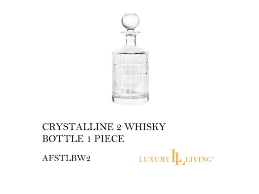 [MHT-000373] CRYSTALLINE 2 WHISKY BOTTLE 1 PIECE