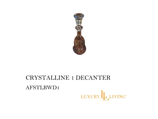[MHT-000375] CRYSTALLINE 1 DECANTER