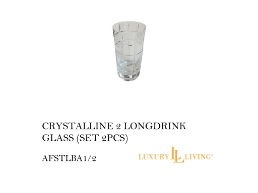[MHT-000385] CRYSTALLINE 2 LONGDRINK GLASS (SET 2PCS)