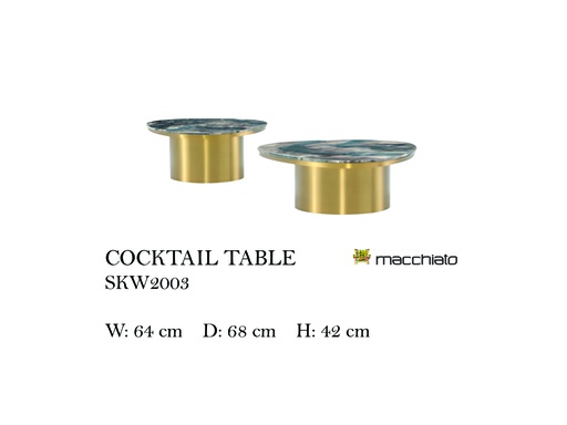 [MHT-000855] MACCHIATO COCKTAIL TABLE (L)