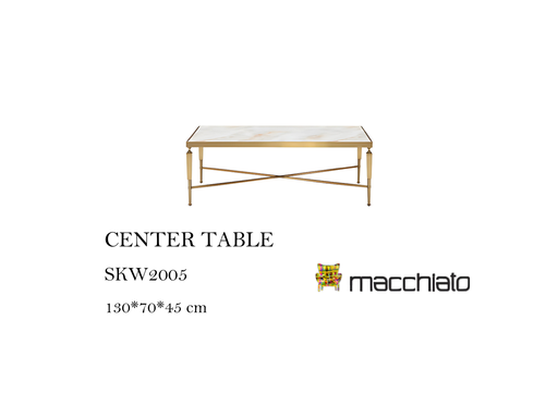 [MHT-000867] CENTER TABLE ( WHT MARBLE)
