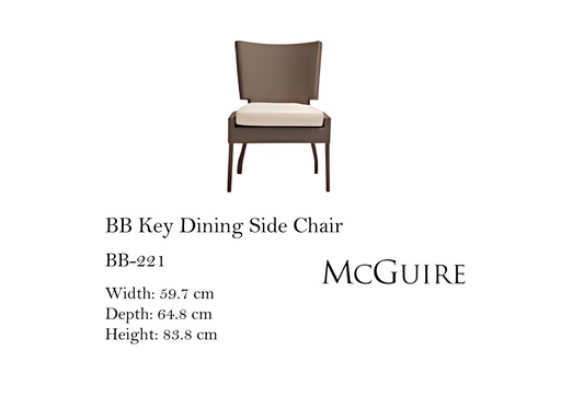 [MHT-001456] BB KEY DINING SIDE CHAIR