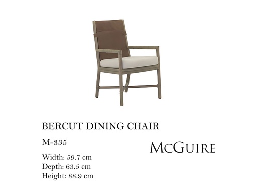 [MHT-001488] BERCUT DINING CHAIR