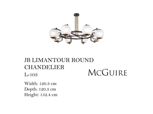 [MHT-002540] JB LIMANTOUR ROUND CHANDELIER