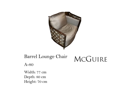[MHT-002658] LAURA KIRAR BARREL LOUNGE CHAIR