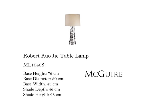 [MHT-003309] ROBERT KUO  JIE TABLE LAMP