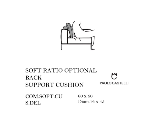 [MHT-001010] SOFT RATIO OPTIONAL BACK SUPPORT CUSHION