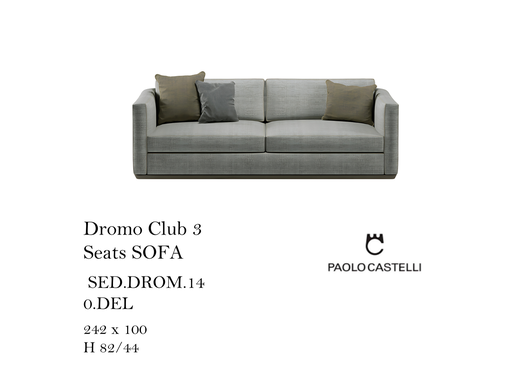 [MHT-001024] Dromo Club 3 Seats SOFA