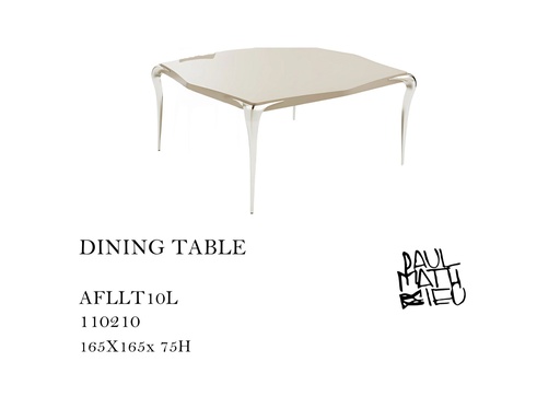 [MHT-000205] CONTOUR DINING TAB LACQUERED TOP