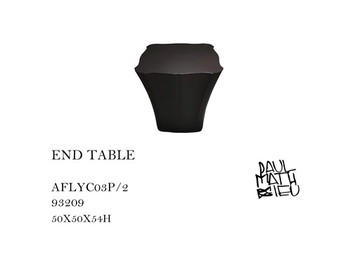 [MHT-000212] CONTOUR SIDE TABLE COVERED - LEA