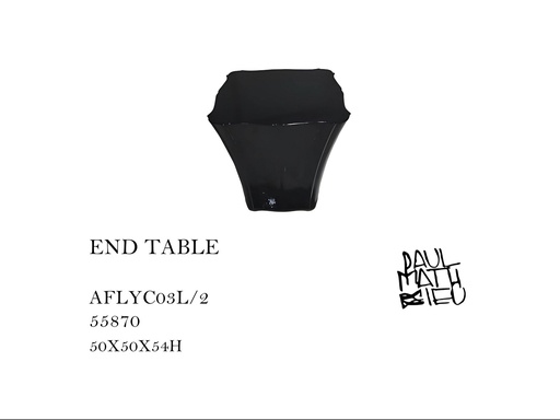 [MHT-000213] CONTOUR COFFEE TABLE LACQUERED - BLK