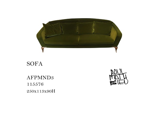 [MHT-000221] CARA SOFA 3 SEATER SOFA