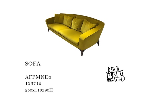 [MHT-000223] CARA SOFA 3 SEATER SOFA