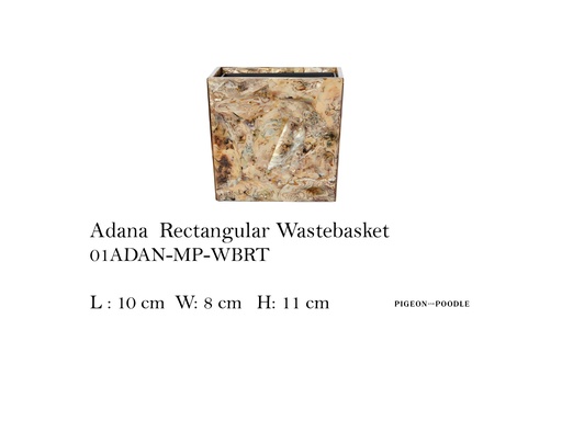 [MHT-004677] ADANA RECTANGULAR WASTEBASKET
