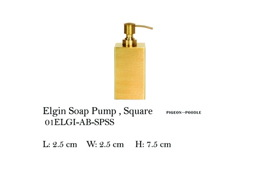 [MHT-004694] ELGIN SOAP PUMP SQUARE