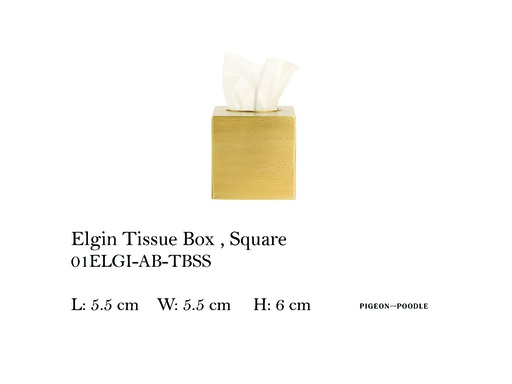 [MHT-004695] ELGIN TISSUE BOX SQUARE