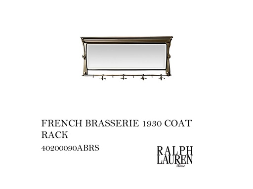 [MHT-001207] 1930 S FRENCH BRASSERIE COAT RACK