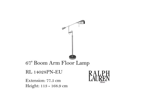 [MHT-001213] 67  BOOM ARM FLOOR LAMP