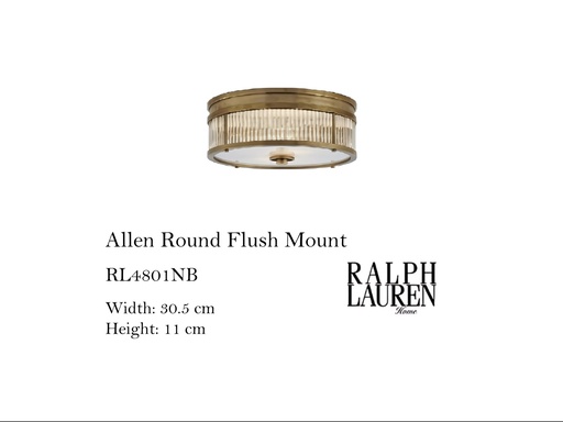 [MHT-001273] ALLEN ROUND FLUSH MOUNT