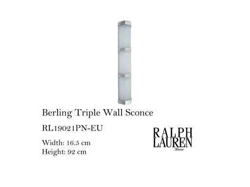 [MHT-001494] BERLING TRIPLE WALL SCONCE